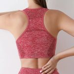 Breathable Running Vest Black Push Up Bra - Image 3