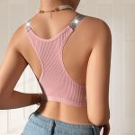Pink Ribbed Push up Bra - Image 3