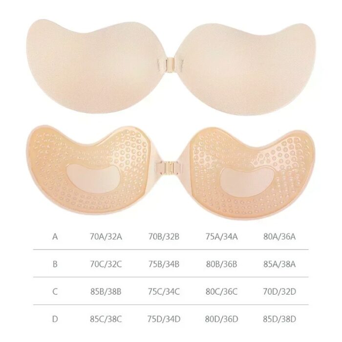 Size Chart invisible backless bra